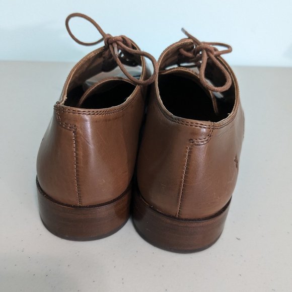 Frye "ERICA" brown LEATHER lace up oxfords dress flat business shoes 7 m… - Picture 4 of 5